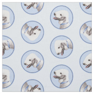 Tissu Bedlington Terrier Peinture Sandy Color Chien Art