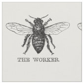 Tissu Bee Worker Honey Black Bumblebee (Fermer)