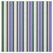 Tissu Beige, bleu ardoise, vert forestier et noir (Échantillon)