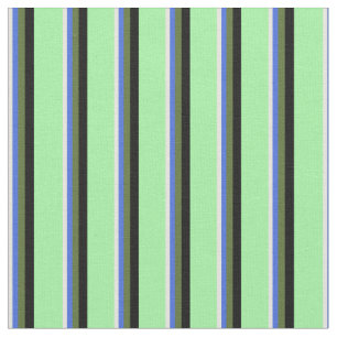 Tissu Beige, Bleu Royal, Vert Olive foncé, Noir & Vert