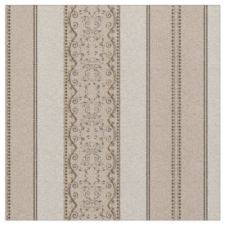 Tissu beige élégant vintage de rayure de rouleau