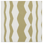 Tissu Beige et blanc géométrique (Échantillon)