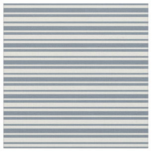 Tissu Beige & Gris Ardoise Couleur Linu/Motif rayé
