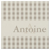 Tissu Beige kaki de sable de monogramme de motif de (Fermer)