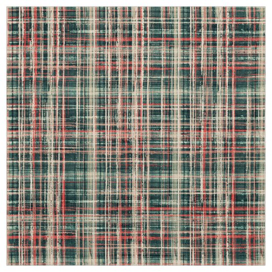 Tissu beige rouge vert classique checkered de plaid de (Échantillon)