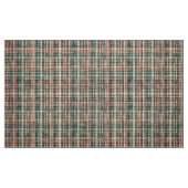 Tissu beige rouge vert classique checkered de plaid de (Fat Quarter)