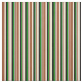 Tissu Beige, Sienne, gris foncé, vert et noir (Échantillon)