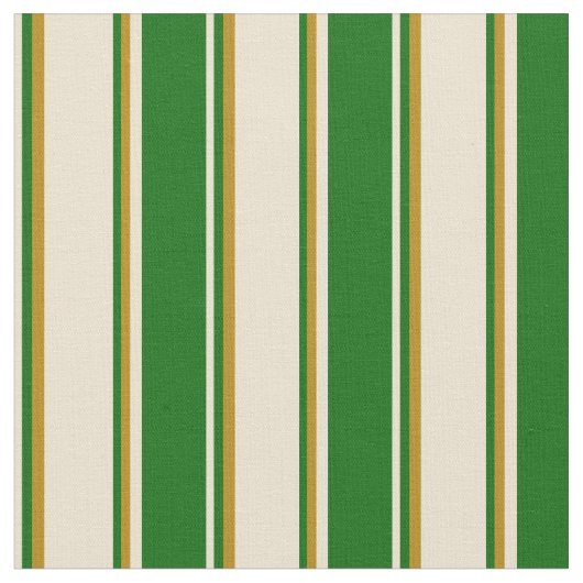 Tissu Beige, vert foncé et or foncé (Fermer)