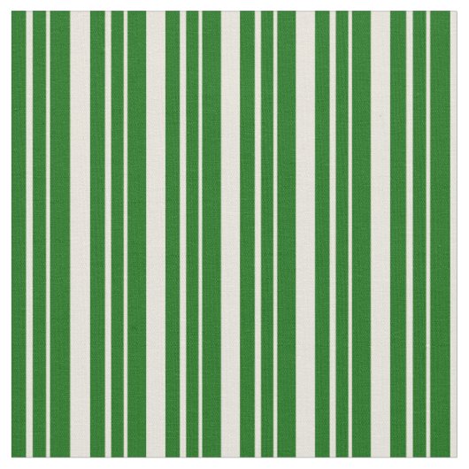 Tissu Beige & Vert foncé Linge/Motif rayé (Fermer)