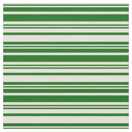 Tissu Beige & Vert foncé Linge/Motif rayé (Fermer)
