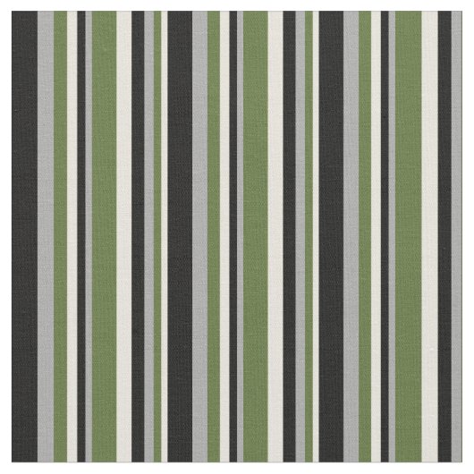 Tissu Beige, vert ocre foncé, gris foncé et noir (Fermer)