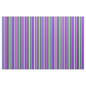Tissu Beige, Violet foncé, Bleu, Vert clair et Noir (Fat Quarter)
