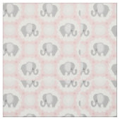 Tissu Bel éléphant de bébé dans le rose (Échantillon)
