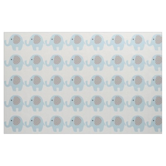 Tissu Bel éléphant de bleus layette (Yard)