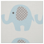 Tissu Bel éléphant de bleus layette (Échantillon)