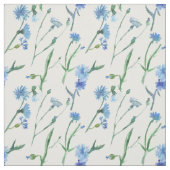 Tissu Belle aquarelle cornfleurs (Échantillon)
