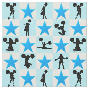 TISSU BELLE CHEERLEADING BLUE STAR