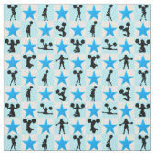 TISSU BELLE CHEERLEADING BLUE STAR (Échantillon)