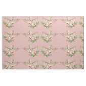 Tissu belle colombe blanche avec sprig dans la bouche (Fat Quarter)