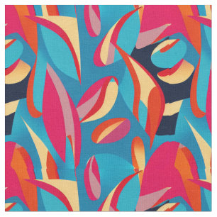 Tissu Belle couleur mi-siècle Abstrait