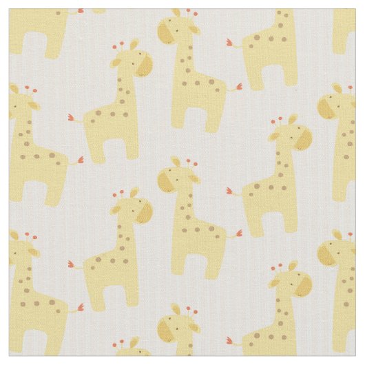 Tissu Belle girafe de bébé (Fermer)