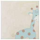 Tissu Belle girafe de bleus layette (Fermer)