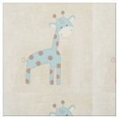 Tissu Belle girafe de bleus layette (Échantillon)
