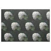 Tissu Belle Hydrangea Florale de Lime Blanc (Fat Quarter)