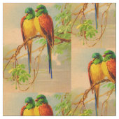Tissu belle impression d'oiseaux (Fermer)