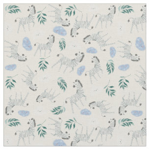 Tissu Belle mignonne safari pastel jungle zèbre rose