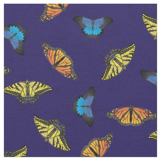 Tissu Belle papillon réaliste (Fermer)