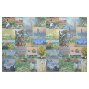 Tissu Belles et élégantes peintures Claude Monet