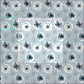 Tissu Belles fleurs d'aquarelle (Carreau)