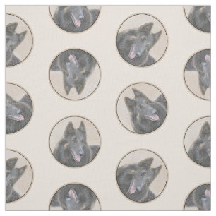 Tissu Berger belge Tervuren Paint Peinture Chien Art