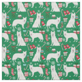Tissu berger blanc Noël (Échantillon)