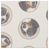 Tissu Bernese Mountain Dog Berner Peinture de mignons an (fermé)