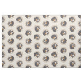 Tissu Bernese Mountain Dog Berner Peinture de mignons an (Fat Quarter)