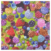Tissu Berries Fraises Blueberries Framboises (Fermer)
