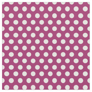 Tissu Berry Purple Pois