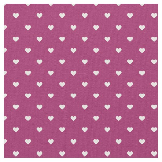 Tissu Berry Purple Polka Coeurs Dot (Fermer)