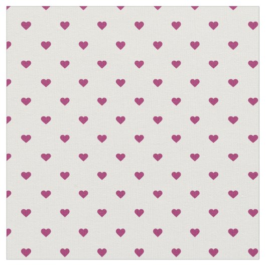 Tissu Berry Purple Polka Coeurs Dot (Fermer)