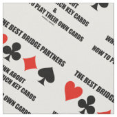 Tissu Best Bridge Partners Think About Who Has Which Key (Fermer)
