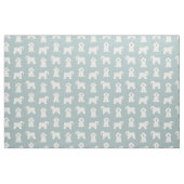 Tissu Bichon Frise bleu clair (Fat Quarter)