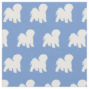Tissu Bichon Frise Chien Silhouette Animal de compagnie 