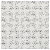 Tissu Bicyclettes illustrées Plan Motif de bicyclettes (Échantillon)