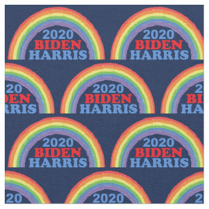 Tissu Biden Harris 2020 Rainbow
