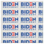 Tissu Biden pour le Président Blue Mini Texte, ZSSG Fabr (Échantillon)