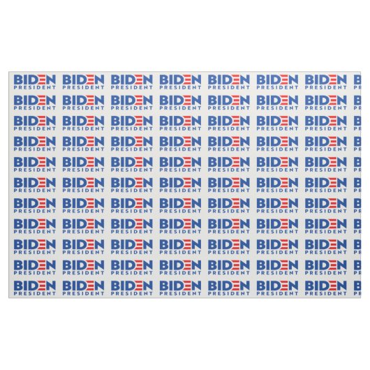Tissu Biden pour le Président Blue Mini Texte, ZSSG Fabr (Fat Quarter)