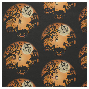 Tissu Bienvenue À La Nightmare Halloween Citrouille Grap