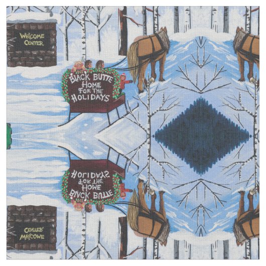 Tissu Bienvenue Noël (Fermer)